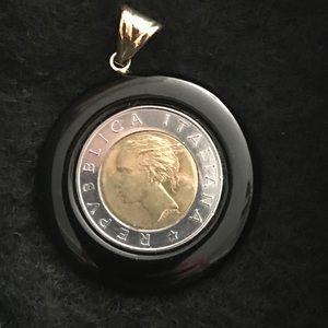 Italian coin pendant